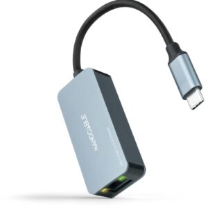 Conversor Ethernet USB Macho 3.2 Gen1 - 1x RJ45 F?mea (Cinzento) - NANOCABLE