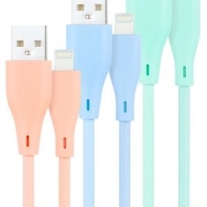 3 Cabos Lightning Macho - USB A Macho (1 metro) - NANOCABLE