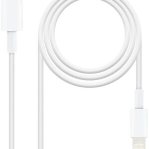 Cabo USB-C Macho - Lightning iPhone Macho (50cm) - Nanocable