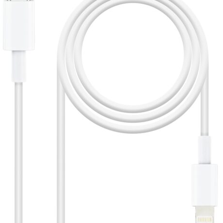 Cabo USB C Macho - Lightning Macho (1 metro) - Nanocable
