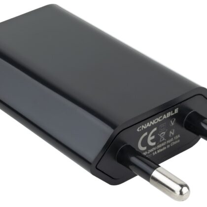 Alimentador USB 5V/1A 5W (Preto) - Nanocable