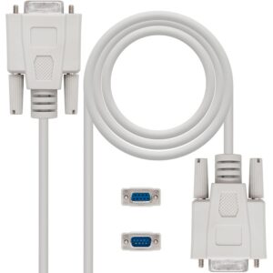 Cabo DB9 Macho - DB9 Femea Null Modem (1,8 mts) - Nanocable