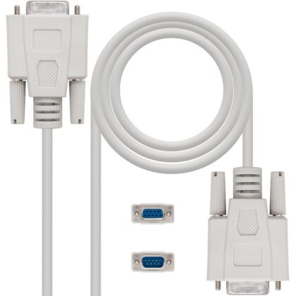 Cabo DB9 Macho - DB9 Femea Null Modem (6 mts) - Nanocable