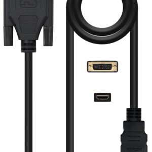 Cabo HDMI Macho - DVI Macho (1,8 mts) - Nanocable