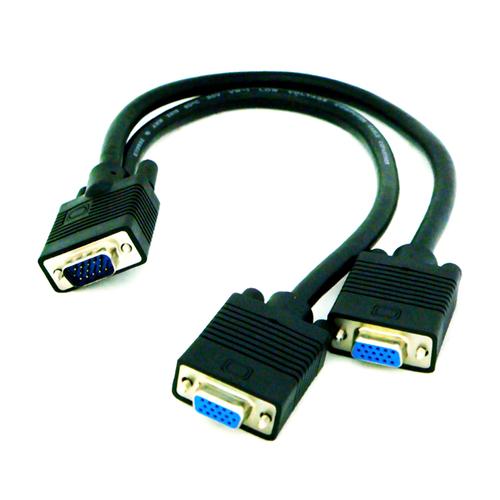 Spliter VGA Macho - 2x VGA Femea - Nanocable