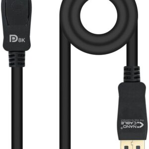 Cabo DisplayPort 1.4 Macho - DisplayPort Macho (50cm) - Nanocable