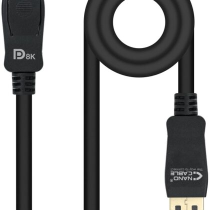 Cabo DisplayPort 1.4 Macho - DisplayPort Macho (50cm) - Nanocable