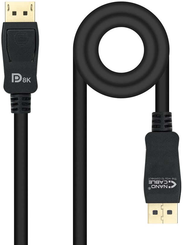 Cabo DisplayPort 1.4 Macho - DisplayPort Macho (50cm) - Nanocable