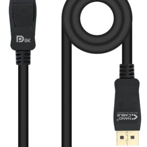 Cabo DisplayPort 1.4 Macho - Macho (1 metro) - Nanocable