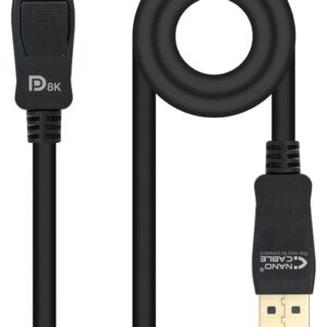 Cabo DisplayPort 1.4 Macho - Macho (2 mts) - Nanocable