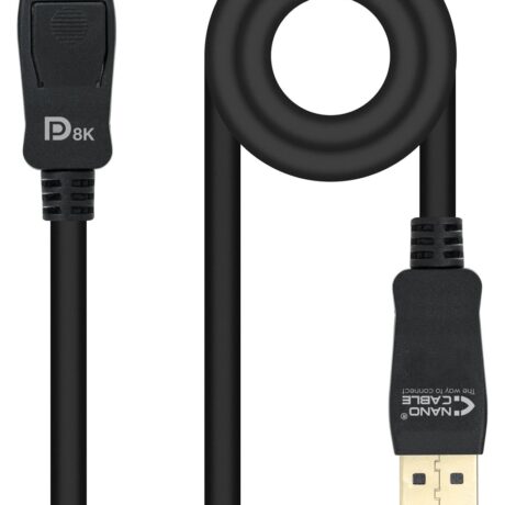 Cabo DisplayPort 1.4 Macho - Macho (2 mts) - Nanocable