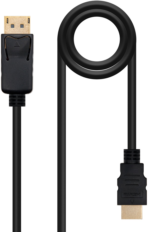 Cabo DisplayPort Macho - HDMI Macho (1 metro) - Nanocable