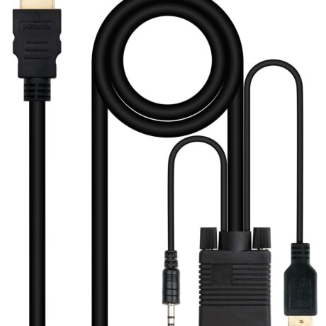 Cabo Conversor HDMI Macho - VGA + Áudio + USB Macho (1,8 mts) - NANOCABLE