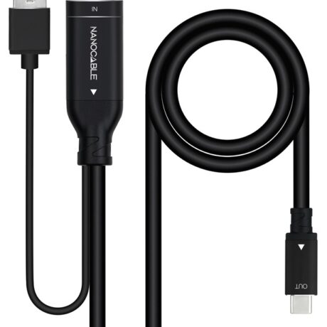Cabo Conversor HDMI A Macho - USB-C (1,8 mts) - NANOCABLE