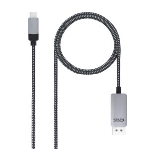 Cabo Conversor DisplayPort Macho - USB C Macho (1,8 mts) - Nanocable
