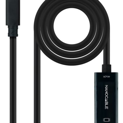 Cabo Conversor USB-C Macho - HDMI Macho Preto (3 mts) - NANOCABLE