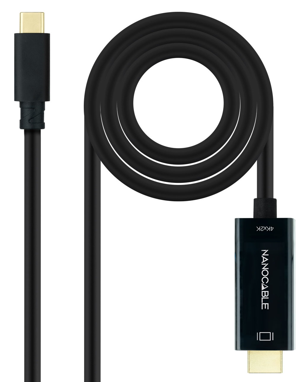 Cabo Conversor USB-C Macho - HDMI Macho Preto (3 mts) - NANOCABLE