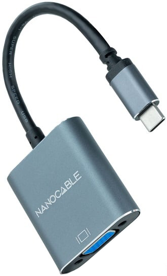 Conversor USB-C Macho - VGA Fêmea - Nanocable