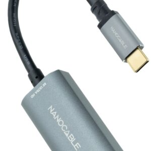 Conversor USB-C Macho - DisplayPort 8K Fêmea (Cinzento) - NANOCABLE