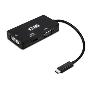 Conversor USB-C Macho - VGA/DVI/HDMI Femea - Nanocable