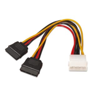Cabo de Alimenta??o SATA MOLEX - 2 SATA Macho-F?mea (30cm) - Nanocable