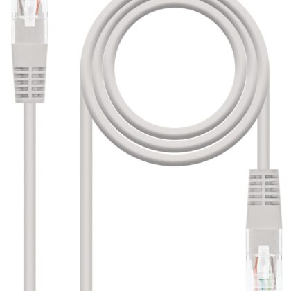 Cabo de Rede RJ45 Cat5e U/UTP Cinzento (50cm) - Nanocable