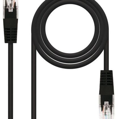 Cabo de Rede RJ45 Cat5e U/UTP Preto (50cm) - Nanocable