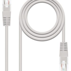 Cabo de Rede RJ45 CAT5e UTP Cinzento (25cm) - Nanocable