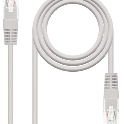 Cabo de Rede RJ45 Cat5e U/UTP Cinzento (5 mts) - Nanocable