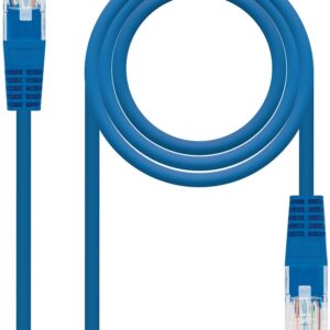 Cabo de Rede RJ45 Cat6 UTP AWG24 Azul (25cm) - Nanocable