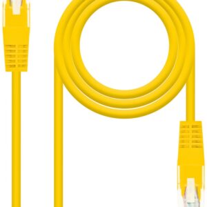 Cabo de Rede RJ45 Cat6 UTP AWG24 Amarelo (25cm) - Nanocable
