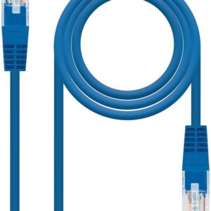 Cabo de Rede RJ45 Cat6 UTP AWG24 Azul (30cm) - Nanocable