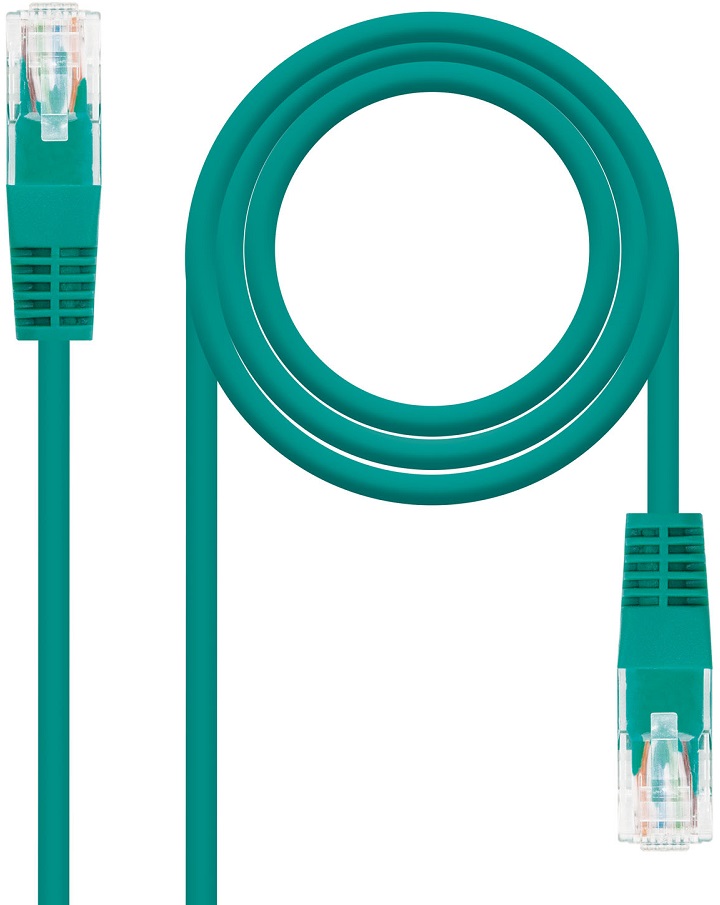 Cabo de Rede RJ45 Cat6 UTP AWG24 Verde (30cm) - Nanocable