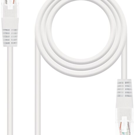 Cabo de Rede RJ45 Cat6 UTP AWG24 Branco (30cm) - Nanocable