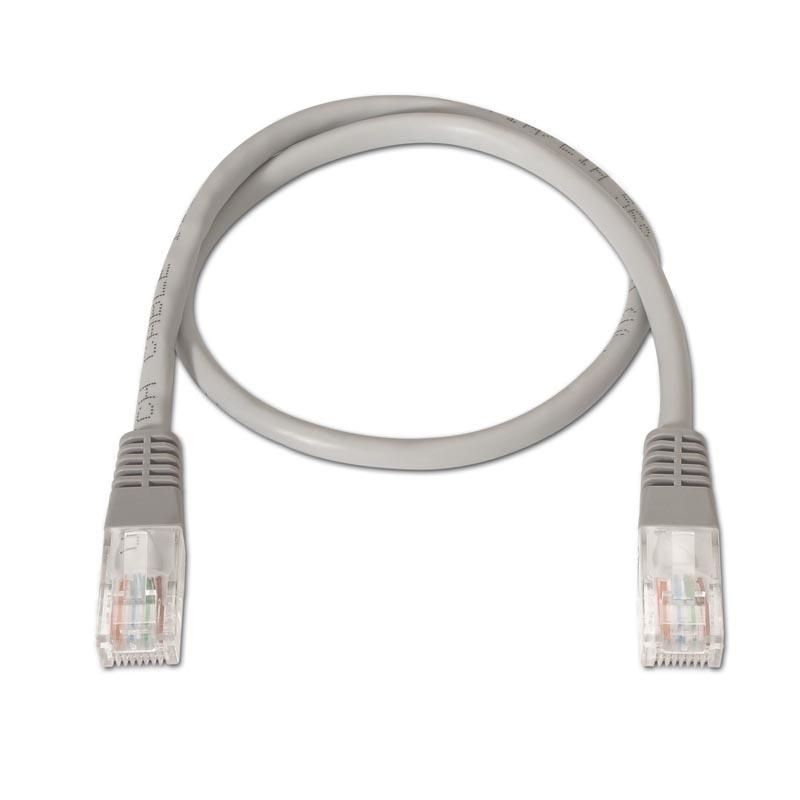 Cabo de Rede RJ45 UTP Cat.6 Cinzento (30cm) - Nanocable