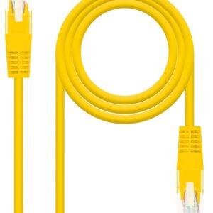 Cabo de Rede RJ45 Cat6e U/UTP Amarelo (1 metro) - Nanocable