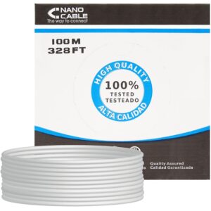 Bobine de Cabo CAT6 U/UTP Cinzento (100 mts) - Nanocable