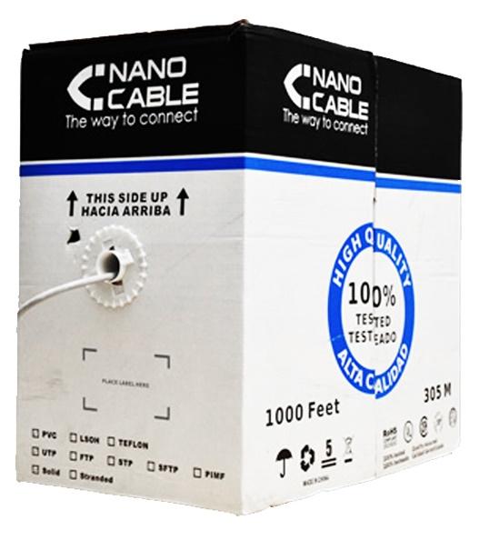 Bobine de Cabo de Rede FTP Cat.6e (305 mts) - Nanocable