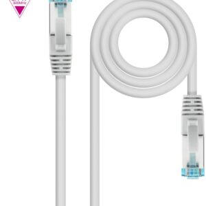 Cabo de Rede RJ45 Cat7 S-FTP AWG26 Cinzento (50cm) - Nanocable