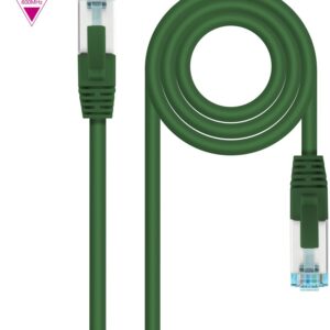 Cabo de Rede RJ45 Cat7 S-FTP AWG26 Verde (25cm) - Nanocable