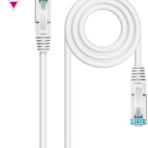Cabo de Rede RJ45 Cat7 S-FTP AWG26 Branco (25cm) - Nanocable