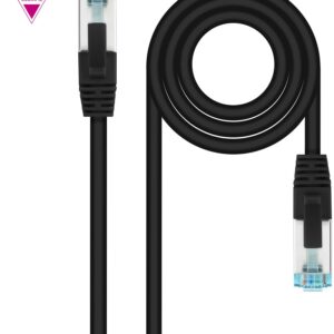 Cabo de Rede RJ45 Cat7 S-FTP AWG26 Preto (1 metro) - Nanocable