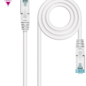 Cabo de Rede RJ45 Cat7 S-FTP AWG26 Branco (1 metro) - Nanocable