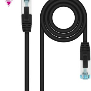 Cabo de Rede RJ45 Cat7 S-FTP AWG26 Preto (2 mts) - Nanocable