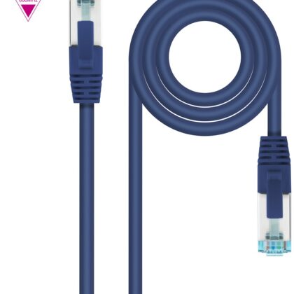 Cabo de Rede RJ45 Cat7 S-FTP AWG26 Azul (2 mts) - Nanocable