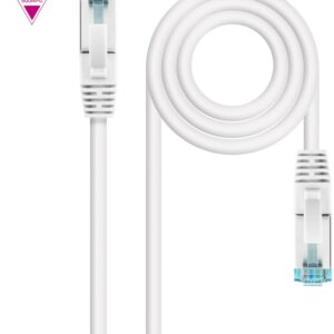 Cabo de Rede RJ45 Cat7 S-FTP AWG26 Branco (2 mts) - Nanocable