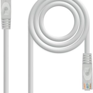 Cabo de Rede RJ45 Cat6A UTP AWG26 Cinzento (25 cm) - Nanocable
