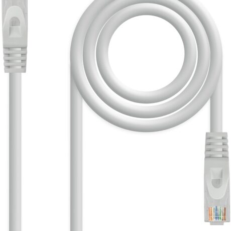 Cabo de Rede RJ45 Cat6A UTP AWG26 Cinzento (25 cm) - Nanocable