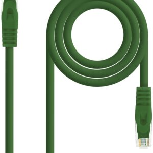 Cabo de Rede RJ45 Cat6A UTP AWG26 Verde (25 cm) - Nanocable