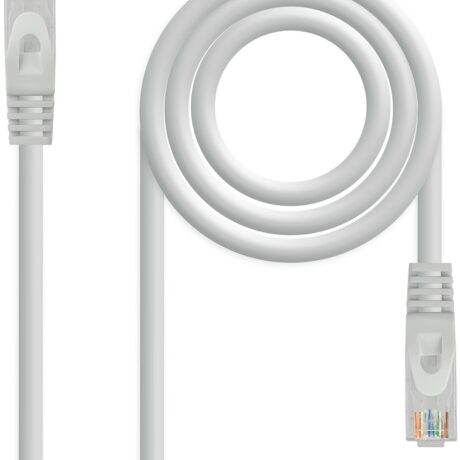 Cabo de Rede RJ45 Cat6A UTP AWG26 Cinzento (30 cm) - Nanocable